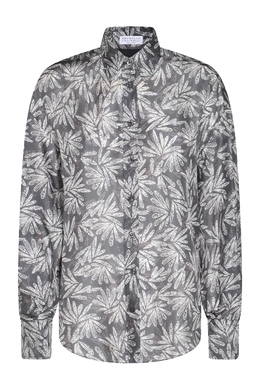 BRUNELLO CUCINELLI: Синяя рубашка 