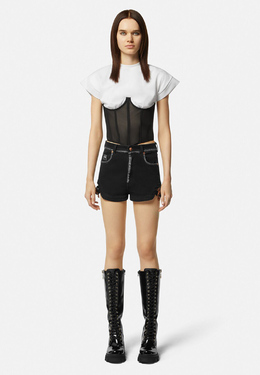 VERSACE JEANS COUTURE: Белый топ 