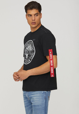 AERONAUTICA MILITARE: Чёрная футболка 