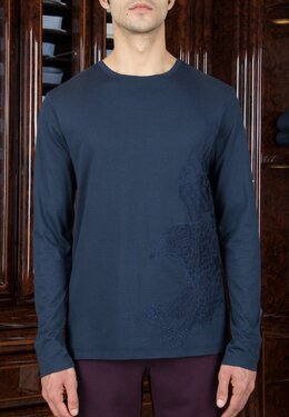 STEFANO RICCI: Синий свитшот 