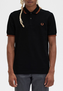 FRED PERRY: Чёрное поло 