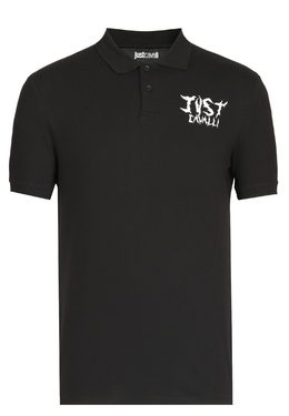 JUST CAVALLI: Чёрное поло 