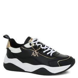 Armani Exchange: Чёрные кроссовки 