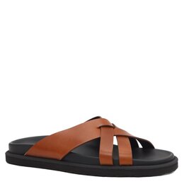 Officine Creative: Коричневые шлёпанцы 