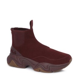 Fila: Бордовые кроссовки 