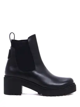 MONCLER: Чёрные ботинки 