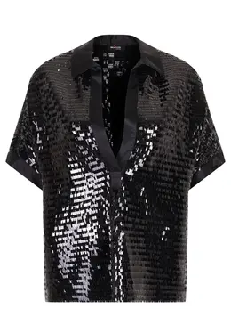 KITON: Блуза с пайетками 