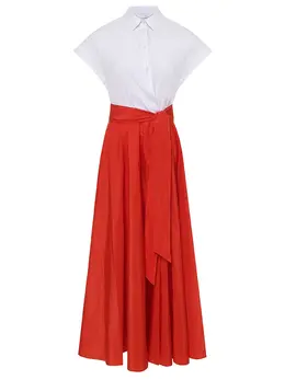 SARA ROKA: Комбинированное платье 