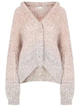 BRUNELLO CUCINELLI: Кардиган с пайетками 