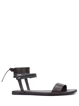 BRUNELLO CUCINELLI: Коричневые сандалии 