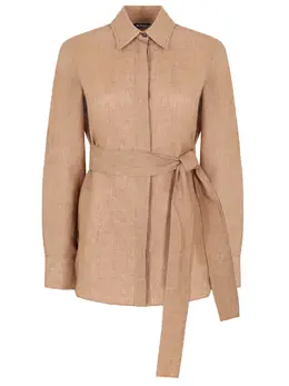 KITON: Льняная рубашка 