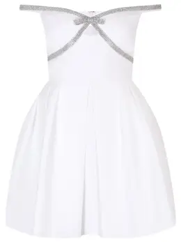 SELF-PORTRAIT: Платье со стразами 