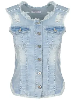BISIBIGLIO: Джинсовый жилет 