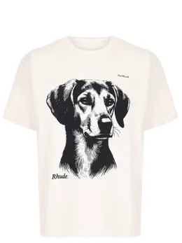 RHUDE: Хлопковая футболка 