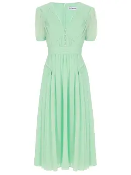 SELF-PORTRAIT: Плиссированное платье 