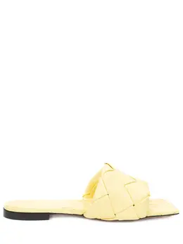 BOTTEGA VENETA: Жёлтые шлёпанцы 