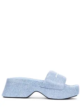 ALEXANDER WANG: Голубые сабо 