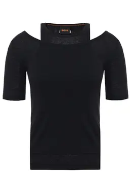 BOSS: Однотонная футболка 