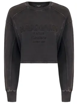 BALMAIN: Хлопковая толстовка 