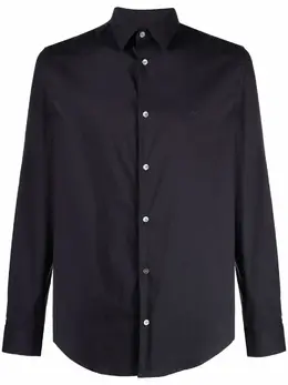 Emporio Armani: Синяя рубашка 