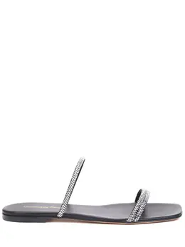 GIANVITO ROSSI: Чёрные шлёпанцы 