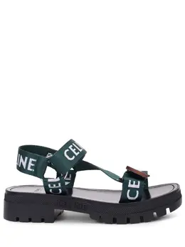 CELINE: Зелёные сандалии 