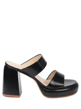 FABIO RUSCONI: Чёрные сабо 