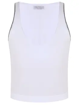 BRUNELLO CUCINELLI: Хлопковый топ 