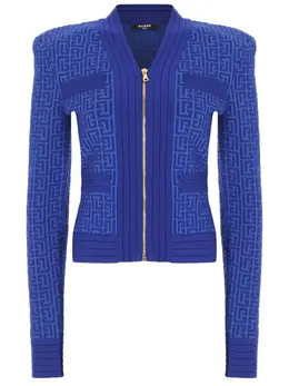 BALMAIN: Кардиган с принтом 