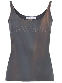 OFF-WHITE: Хлопковый топ 