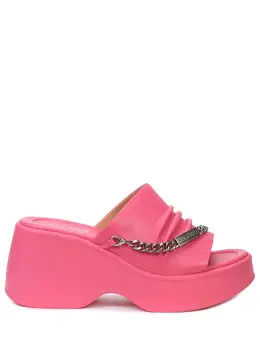 JULI TOO: Розовые сабо 