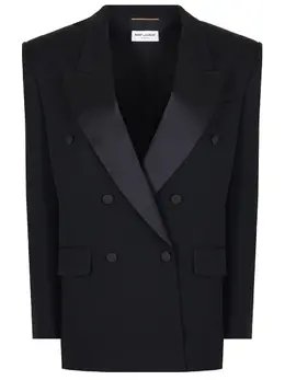 SAINT LAURENT: Жакет из шерсти 