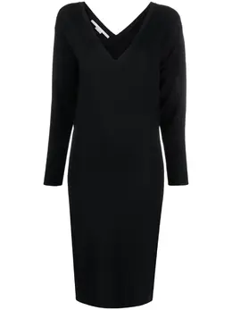 Stella McCartney: Платье с v-образным вырезом 