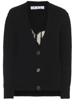 OFF-WHITE: Кардиган из шерсти 