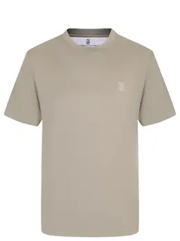 BRUNELLO CUCINELLI: Хлопковая футболка 