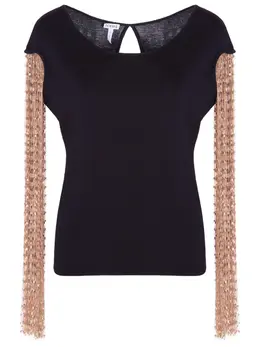 LOEWE: Хлопковый топ 