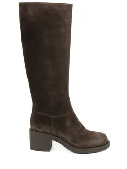 GIANVITO ROSSI: Сапоги цвета хаки 