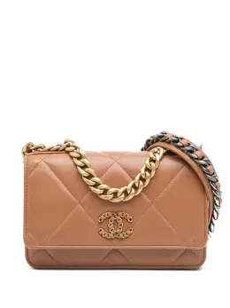 CHANEL Pre-Owned: Коричневый кошелёк 