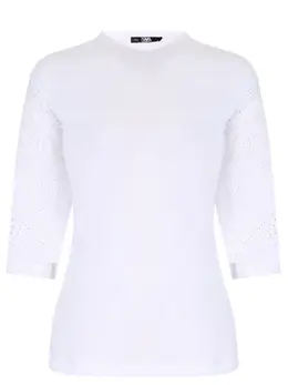 KARL LAGERFELD: Хлопковая футболка 