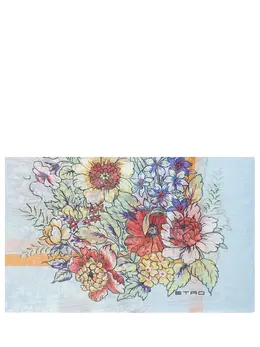 ETRO: Голубой шарф 