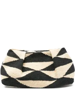 Sensi Studio small Sisal geometric clutch bag 32427376