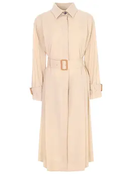 S.FERRAGAMO: Плащ из шерсти 