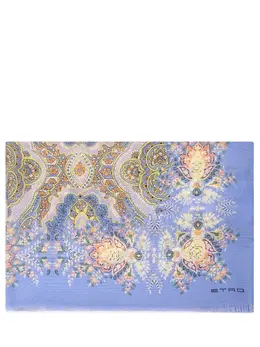 ETRO: Голубой шарф 