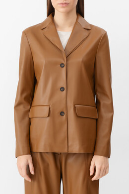 Max Mara: Жакет из экокожи 