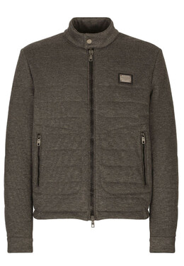 Dolce & Gabbana: Серая куртка 