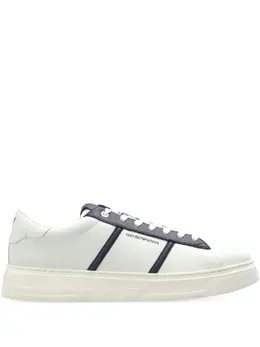 Emporio Armani leather panelled sneakers 31871920