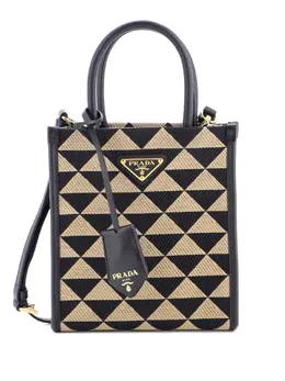 Prada Symbole Shopper Tote Jacquard Mini crossbody bag 32553477