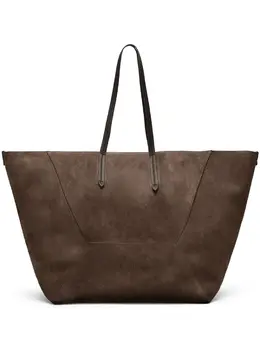 Brunello Cucinelli large BC Duo suede tote bag 24037642