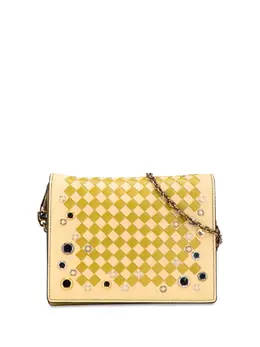 Bottega Veneta 2012-2025 Nappa Intrecciato Studded Wallet on Chain crossbody bag 32459856