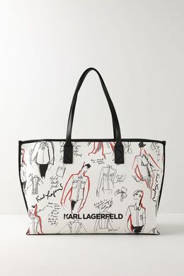 Karl Lagerfeld: Сумка  Karl с принтом